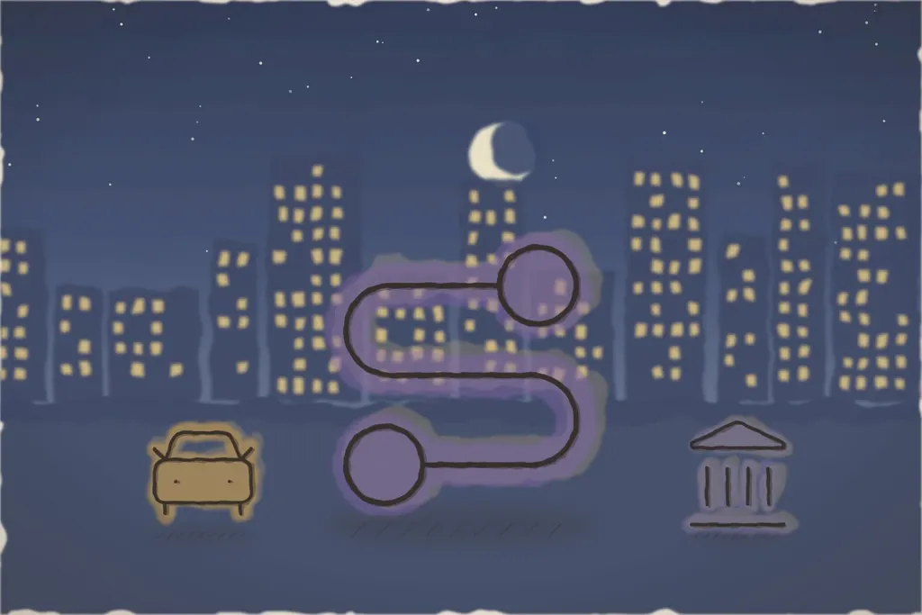 Transfer de noapte spre București (ilustrație)